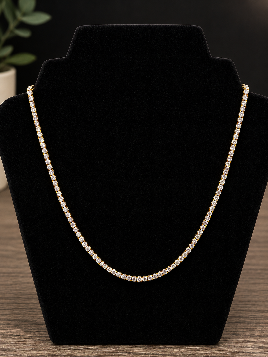 Celeste Crystal Tennis Necklace