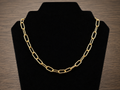 Amour Lock Paperclip Necklace