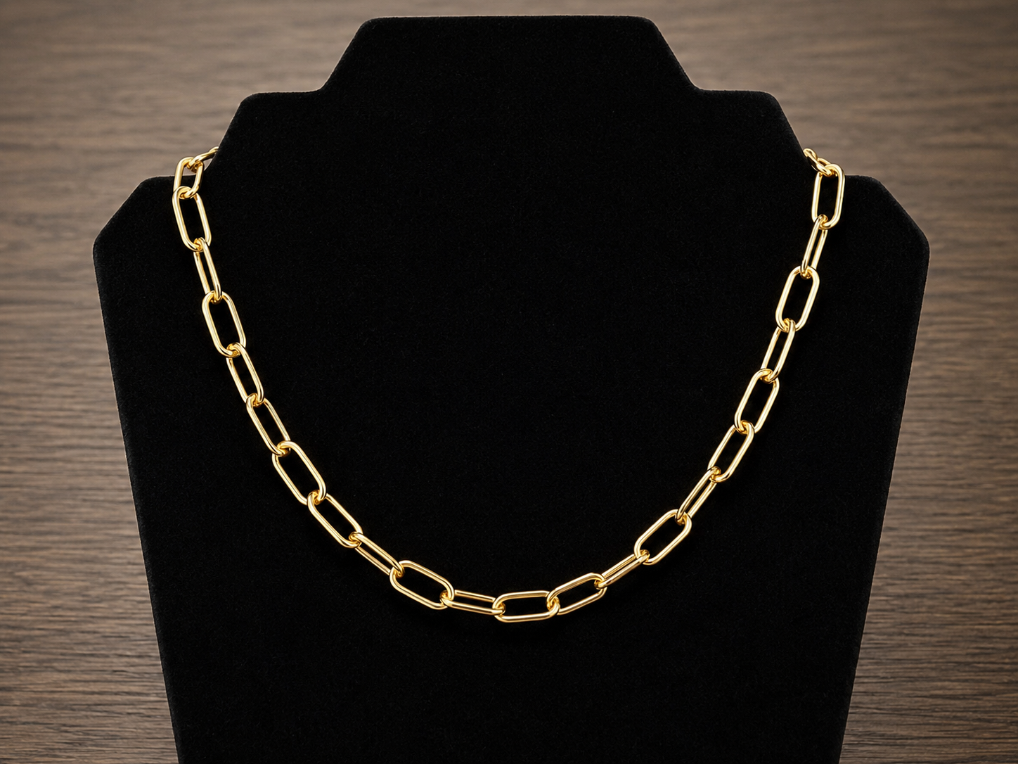 Amour Lock Paperclip Necklace