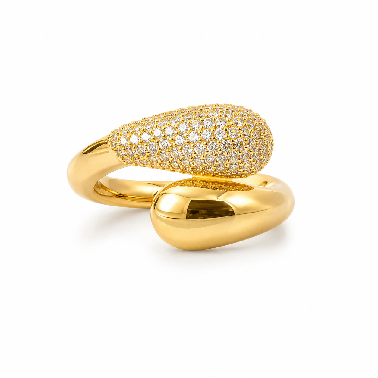 Adjustable Teardrop Ring