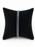 Azure Radiance Tennis Bracelet