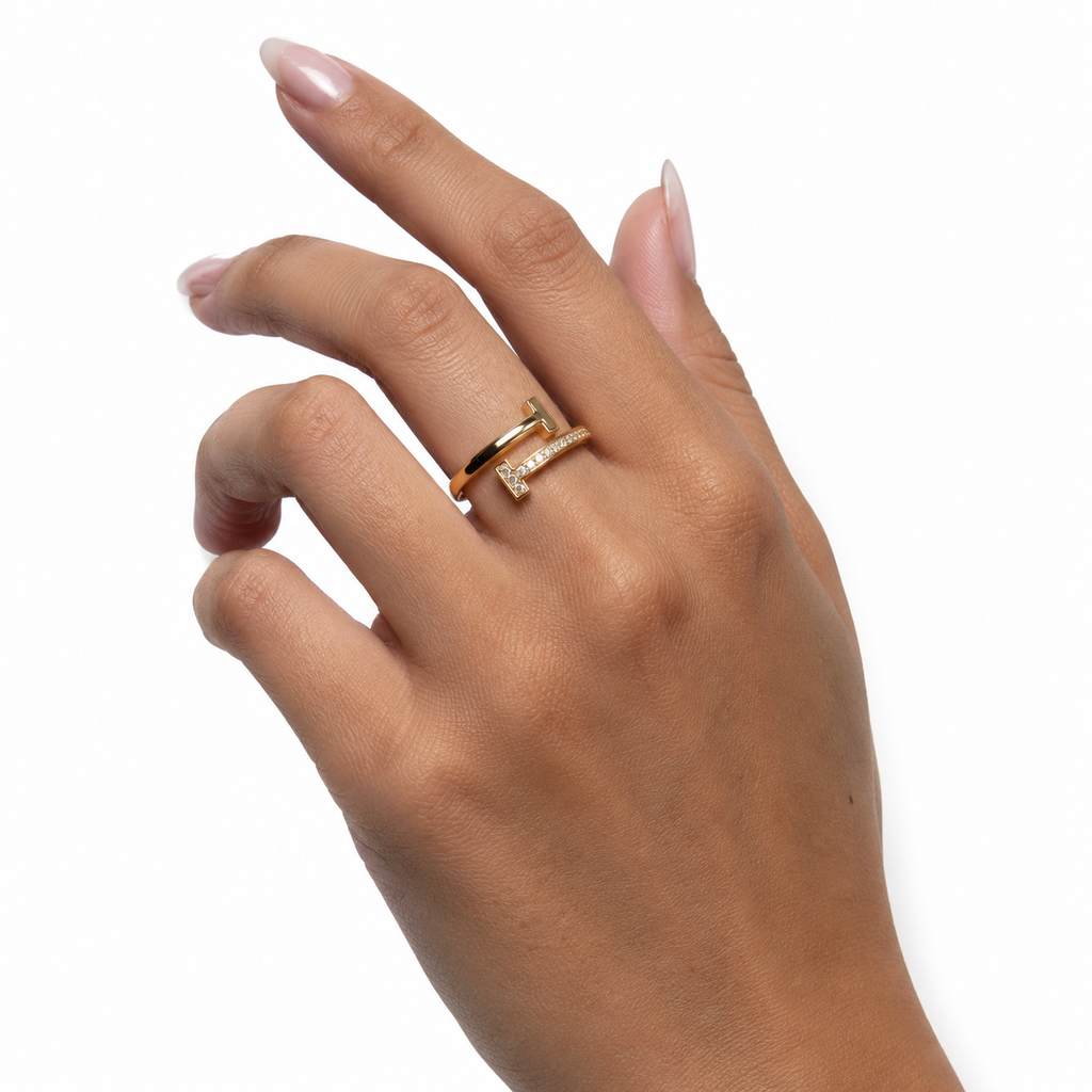 Adjustable Modern T Ring