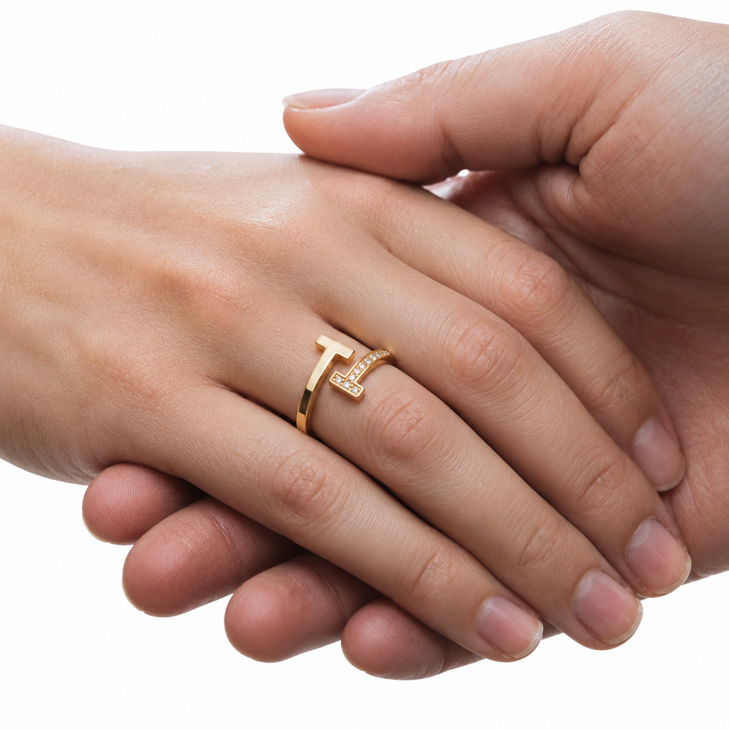 Adjustable Modern T Ring