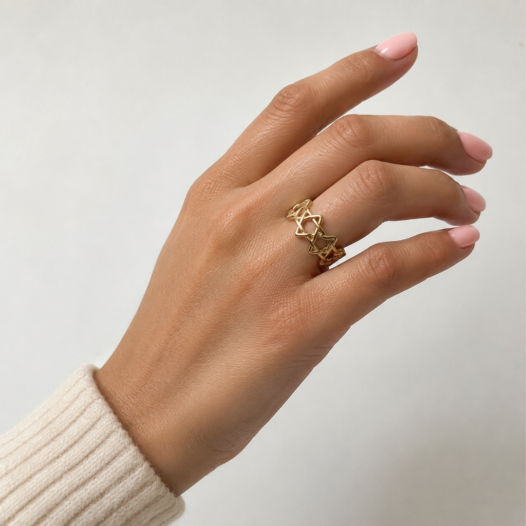 Celestial Star Band Ring